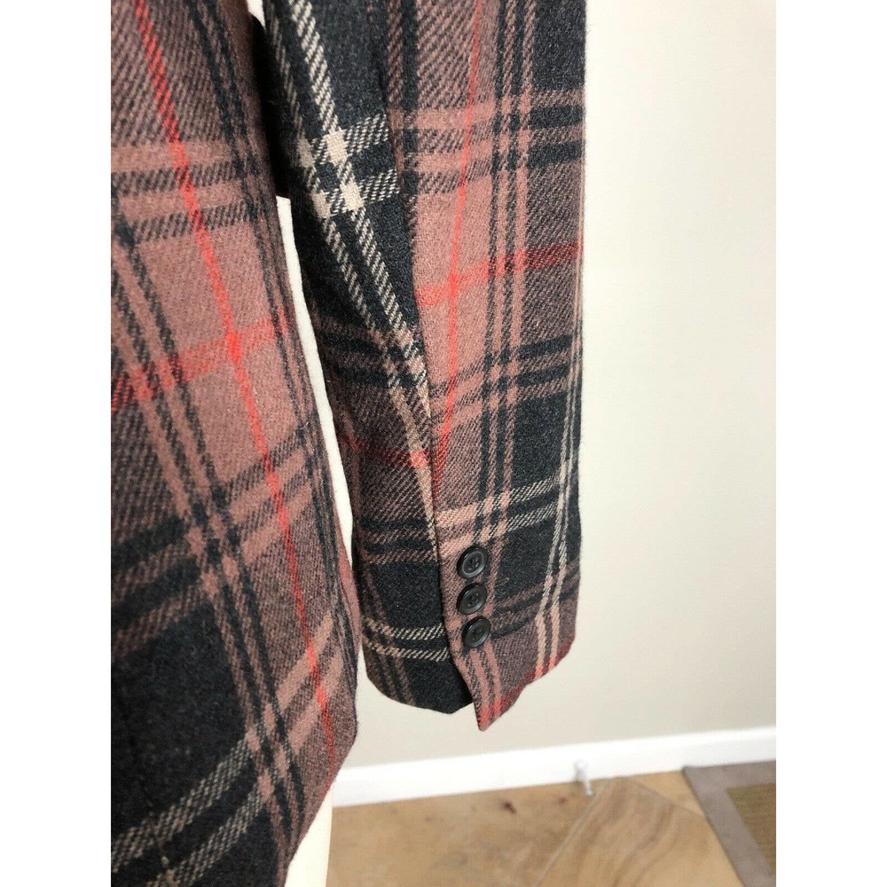 Chadwicks Plaid Wool Blend Button Front Blazer 6p - image 7